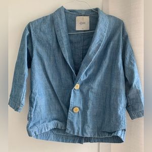 Blue Cotton Blazer